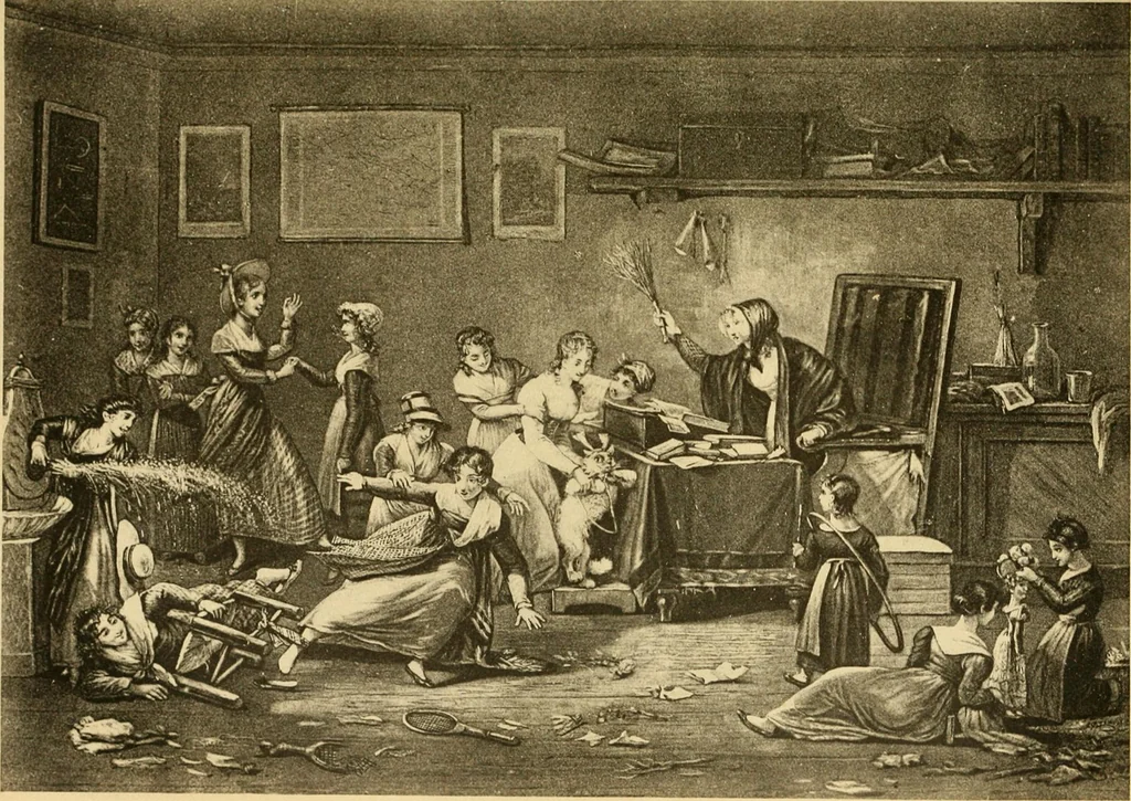An illustration from L'Art et les moeurs en France, 1909, leaf 183