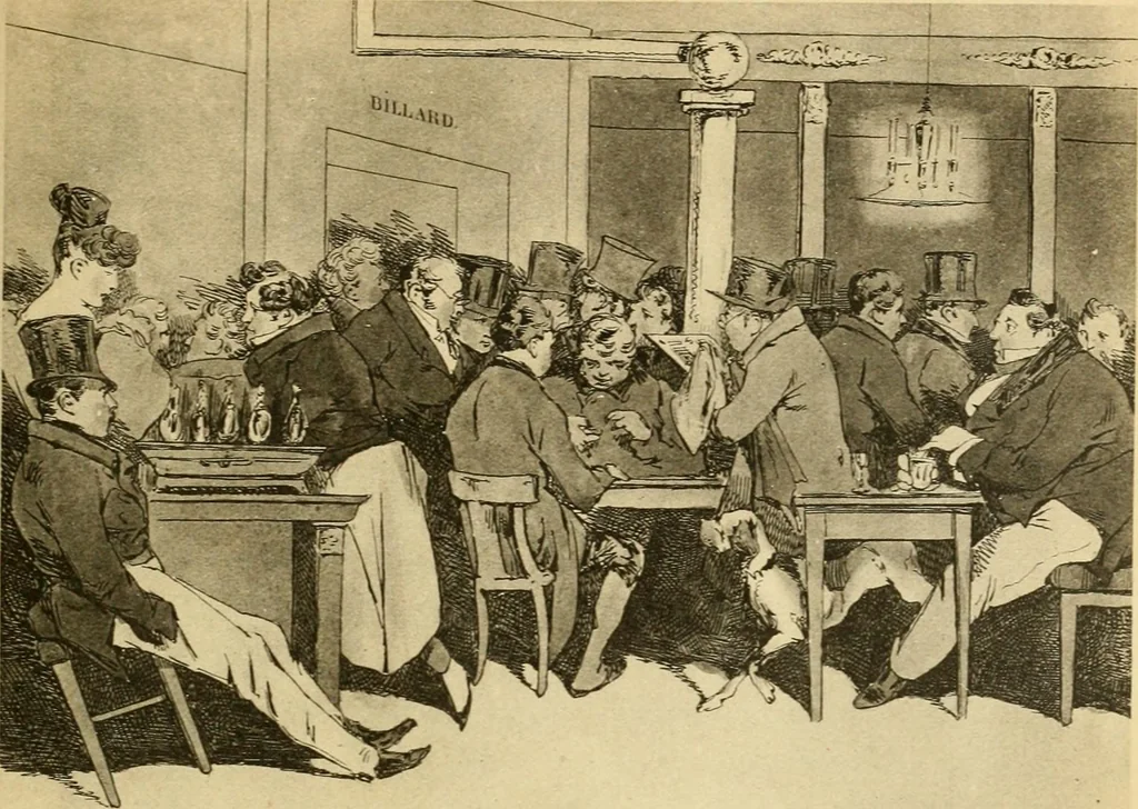 An illustration from L'Art et les moeurs en France, 1909, leaf 221