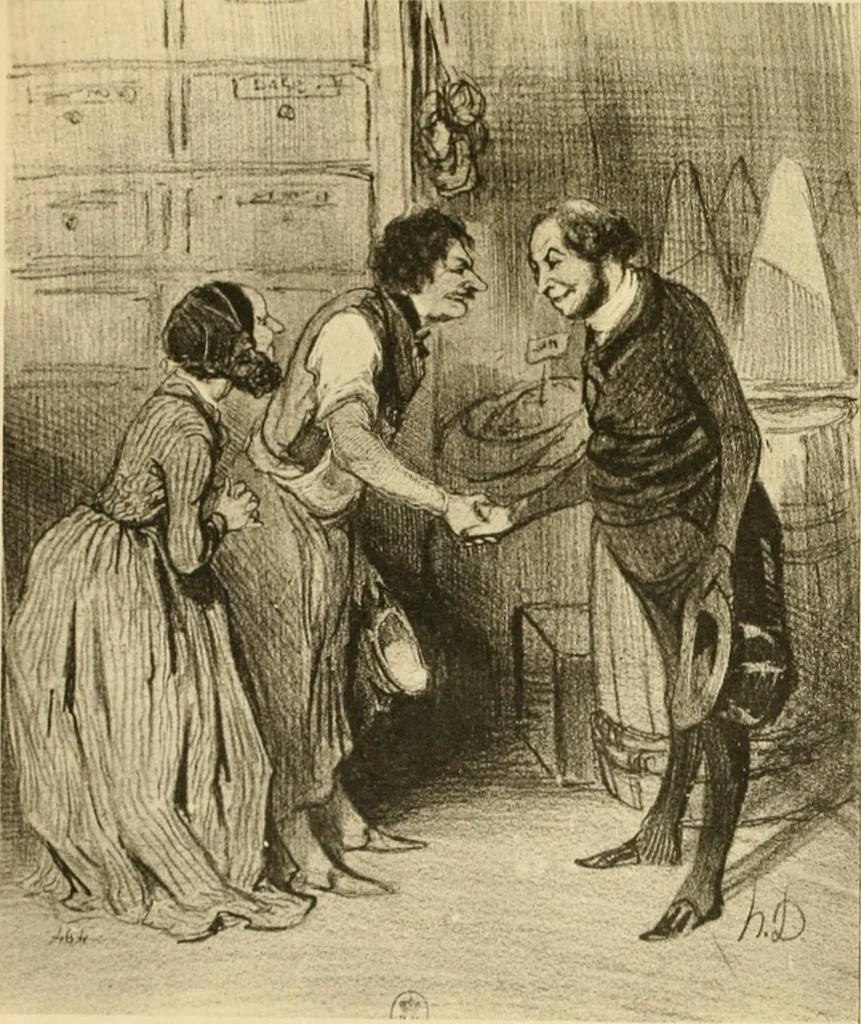 An illustration from L'Art et les moeurs en France, 1909, leaf 241