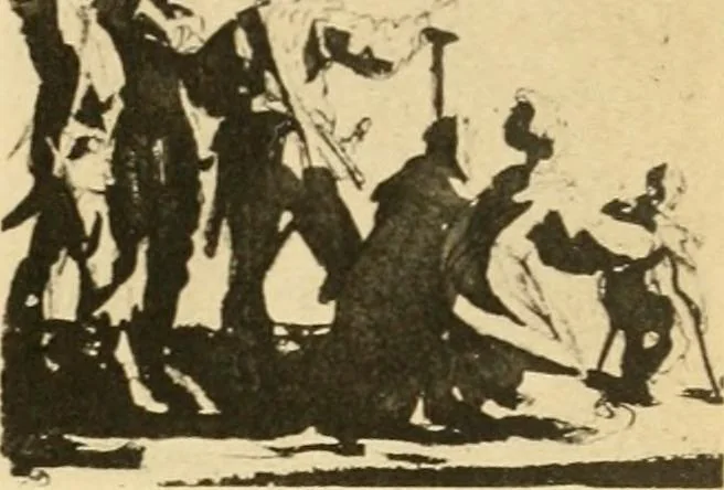 An illustration from L'Art et les moeurs en France, 1909, leaf 32