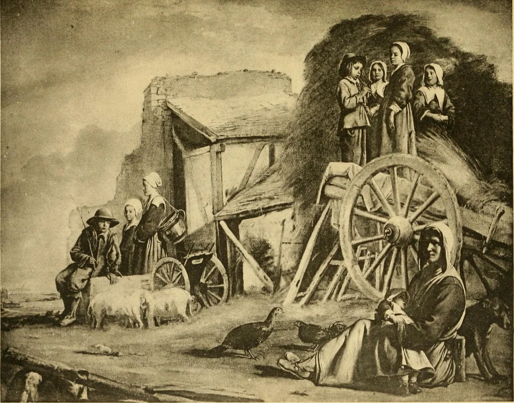 An illustration from L'Art et les moeurs en France, 1909, leaf 54