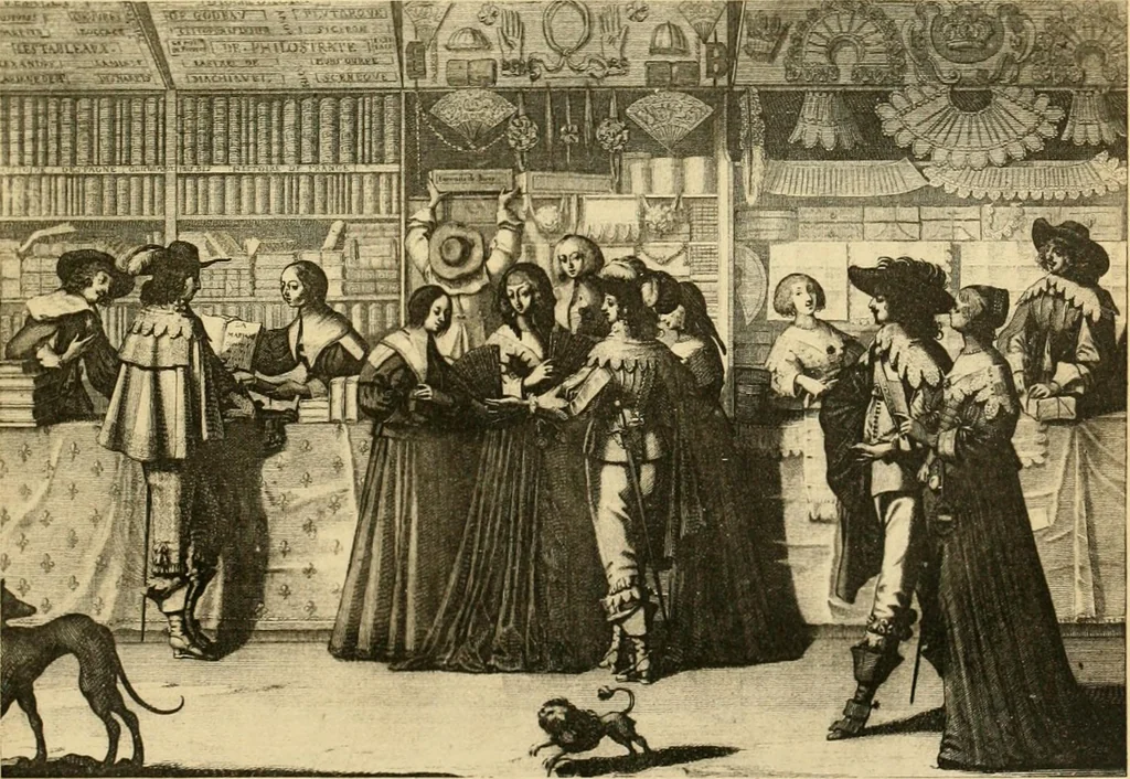 An illustration from L'Art et les moeurs en France, 1909, leaf 74