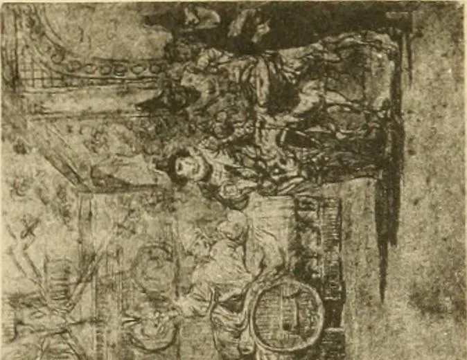 An illustration from L'Art et les moeurs en France, 1909, leaf 94