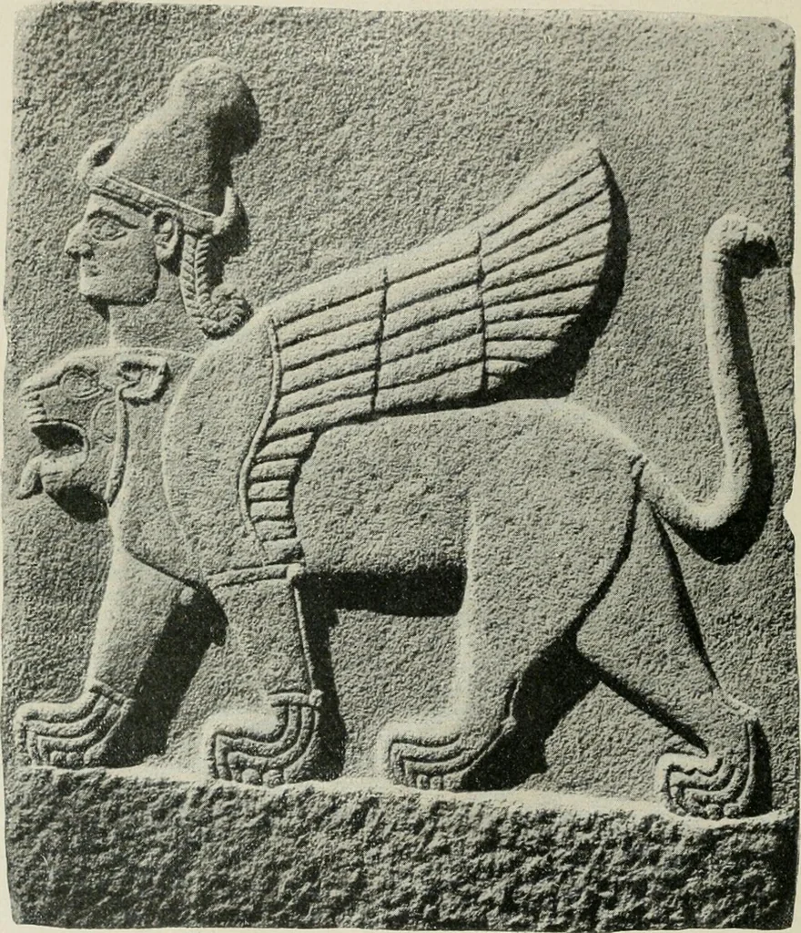 An illustration from L'art Hittite, 1922, leaf 37