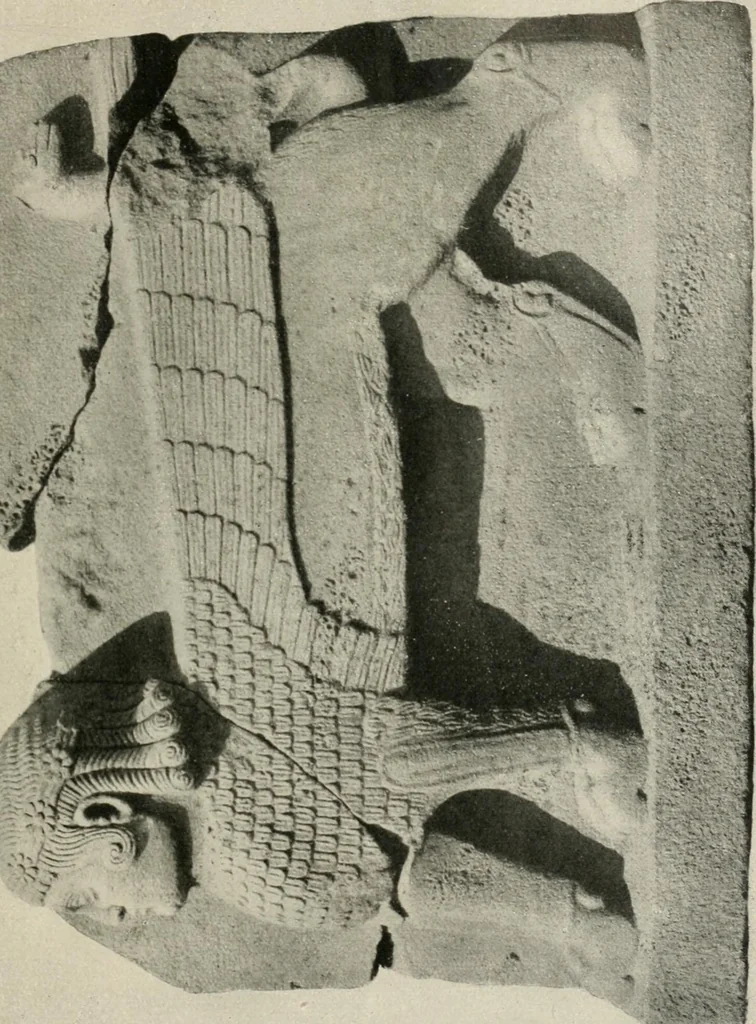 An illustration from L'art Hittite, 1922, leaf 38