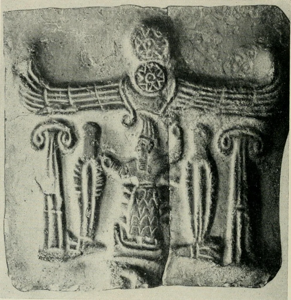 An illustration from L'art Hittite, 1922, leaf 39