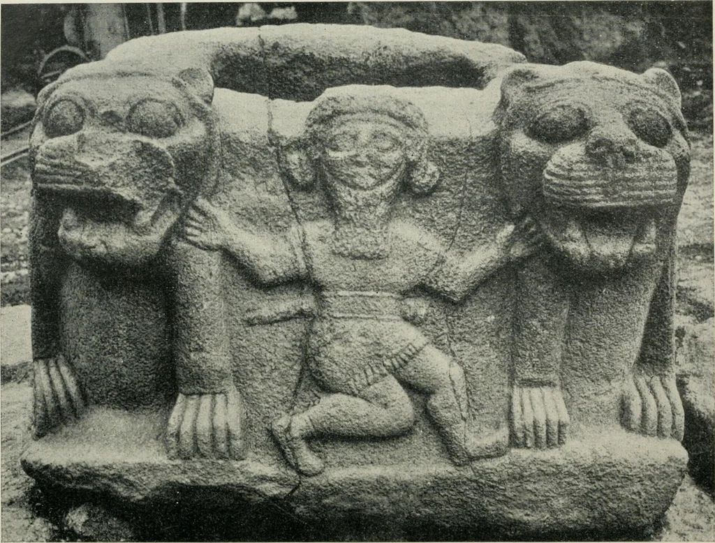 An illustration from L'art Hittite, 1922, leaf 45