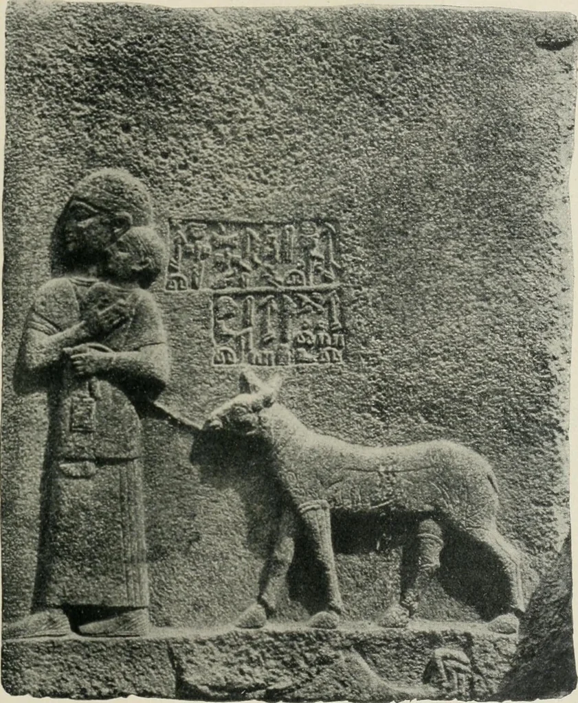 An illustration from L'art Hittite, 1922, leaf 50