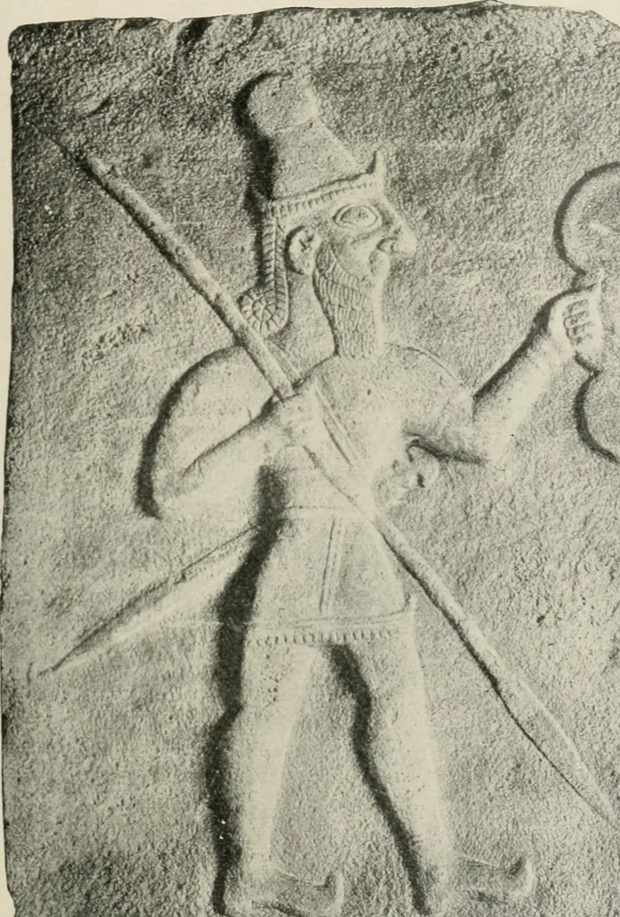 An illustration from L'art Hittite, 1922, leaf 52