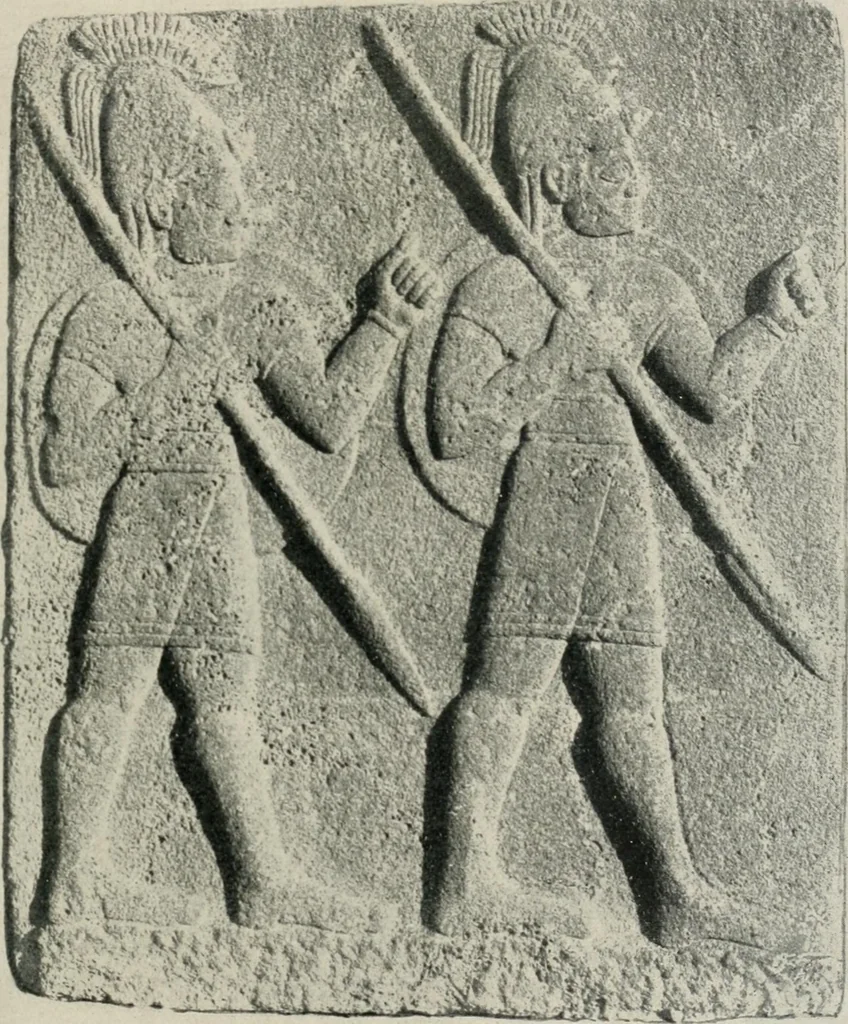 An illustration from L'art Hittite, 1922, leaf 54