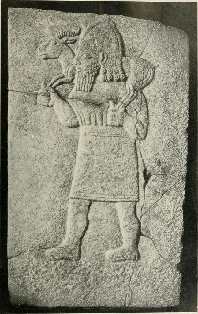 An illustration from L'art Hittite, 1922, leaf 56