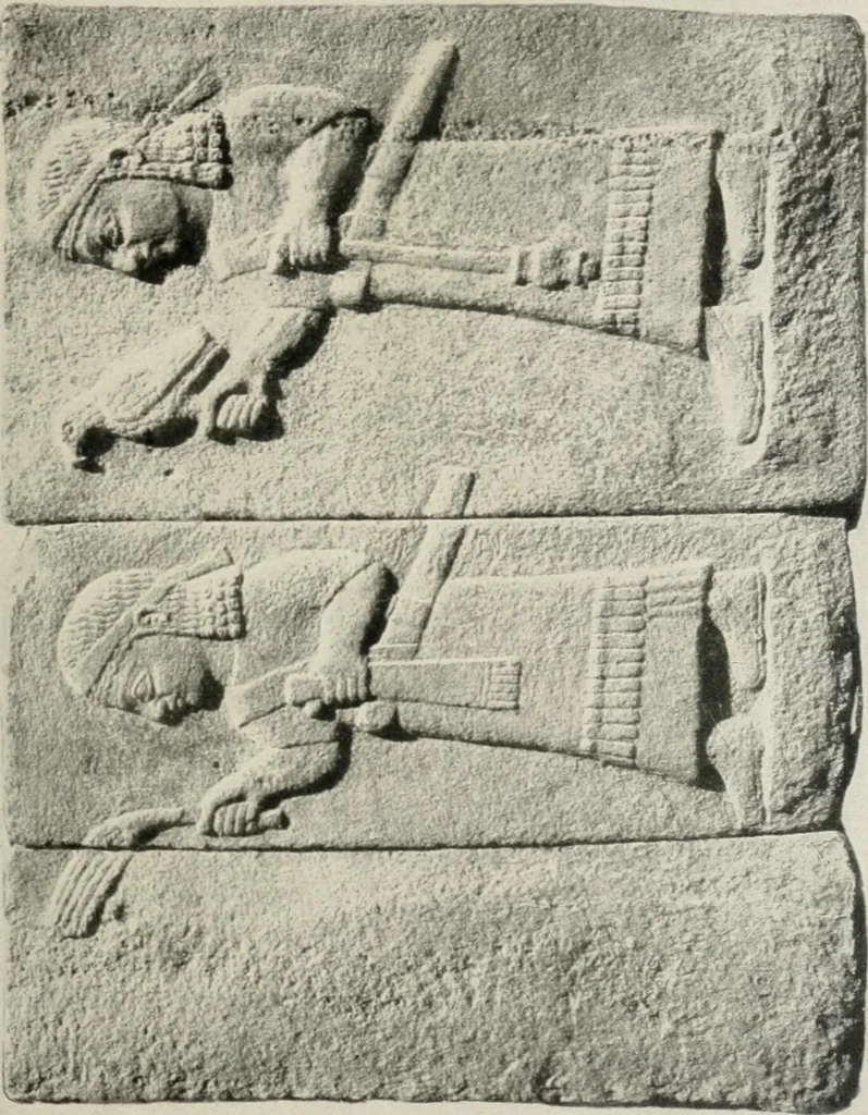 An illustration from L'art Hittite, 1922, leaf 58