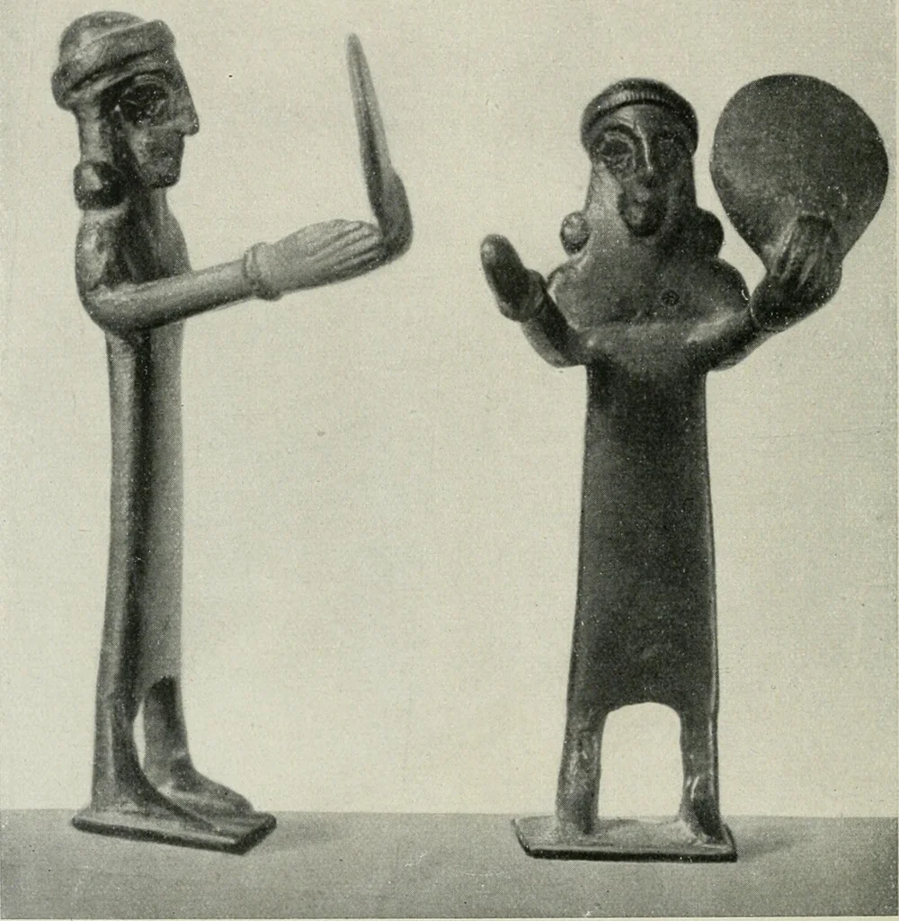 An illustration from L'art Hittite, 1922, leaf 61