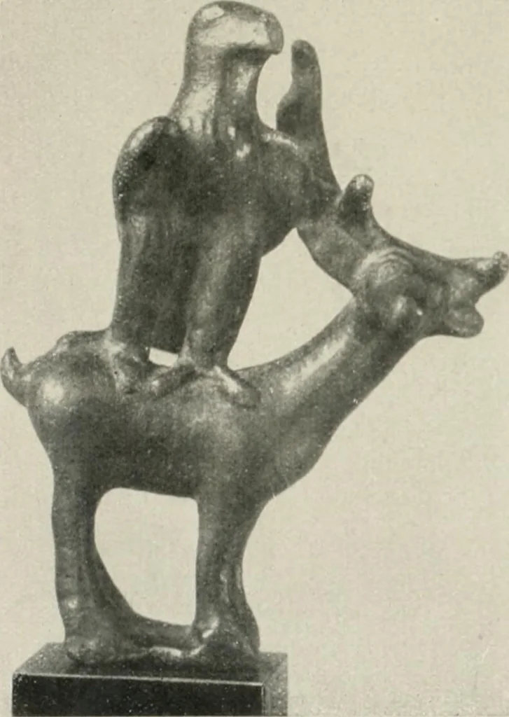 An illustration from L'art Hittite, 1922, leaf 66