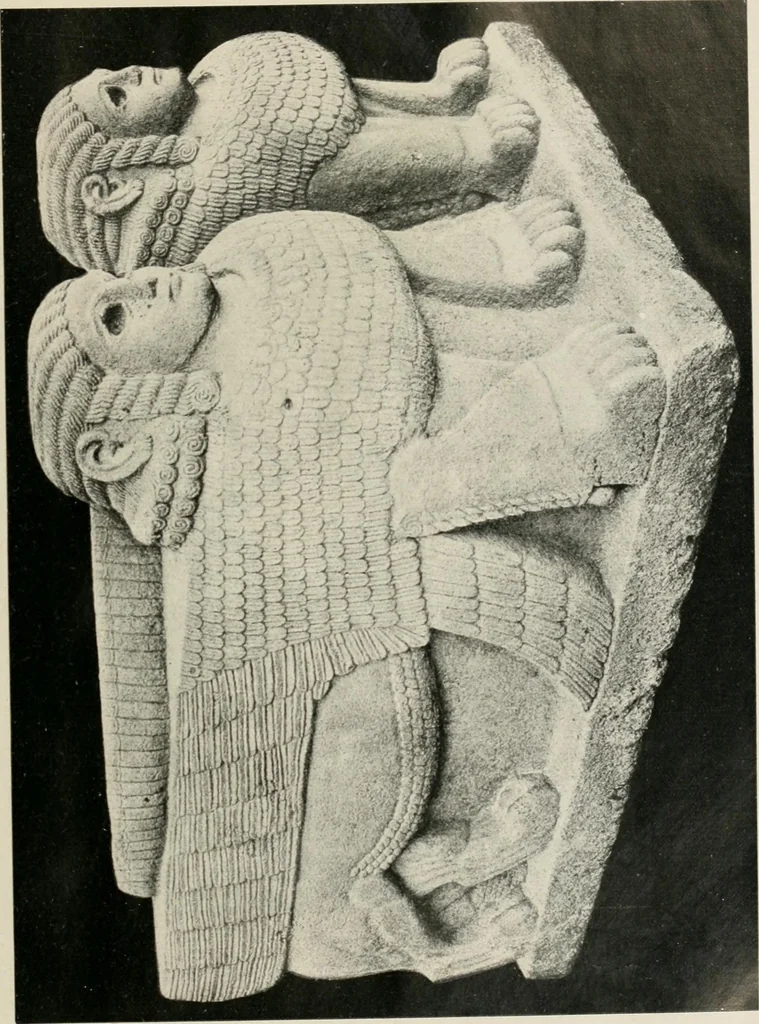 An illustration from L'art Hittite, 1922, leaf 68