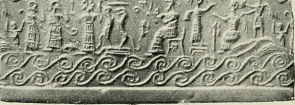 An illustration from L'art Hittite, 1922, leaf 71