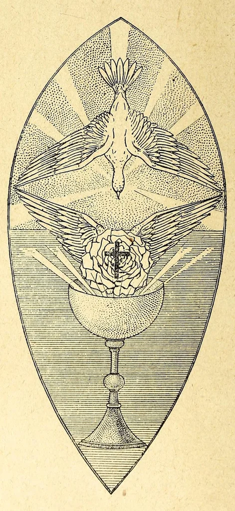 An illustration from L'art idéaliste & mystique; doctrine de l'Ordre et du salon annuel des Rose Croix, 1894, leaf 272