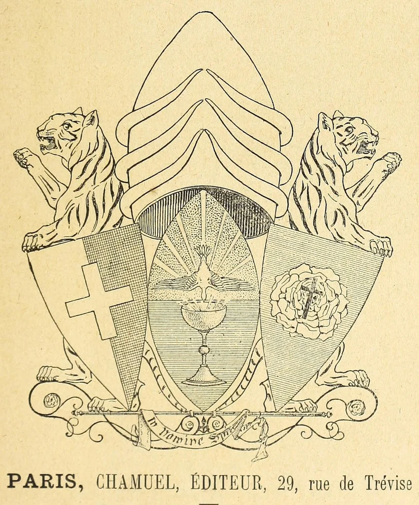 An illustration from L'art idéaliste & mystique; doctrine de l'Ordre et du salon annuel des Rose Croix, 1894, leaf 3
