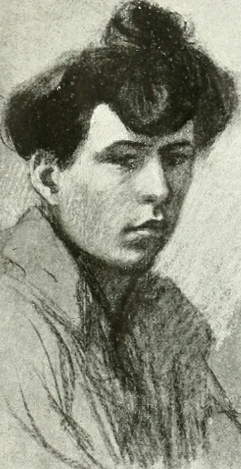 An illustration from L'art à la Taverne de Paris. Chéret, Abel Faivre, Grün, Léandre, Métivet, Steinlen, Willette, artistes peintres. Emile Robert, ferronnier d'art. Jacques Hermant, architecte. Photogravures de Ducourtioux et Huillard, d'après les clichés de Simonet, 1906, leaf 129
