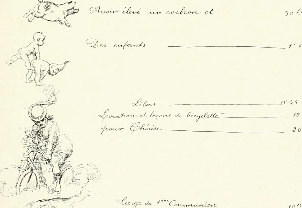An illustration from L'art à la Taverne de Paris. Chéret, Abel Faivre, Grün, Léandre, Métivet, Steinlen, Willette, artistes peintres. Emile Robert, ferronnier d'art. Jacques Hermant, architecte. Photogravures de Ducourtioux et Huillard, d'après les clichés de Simonet, 1906, leaf 165