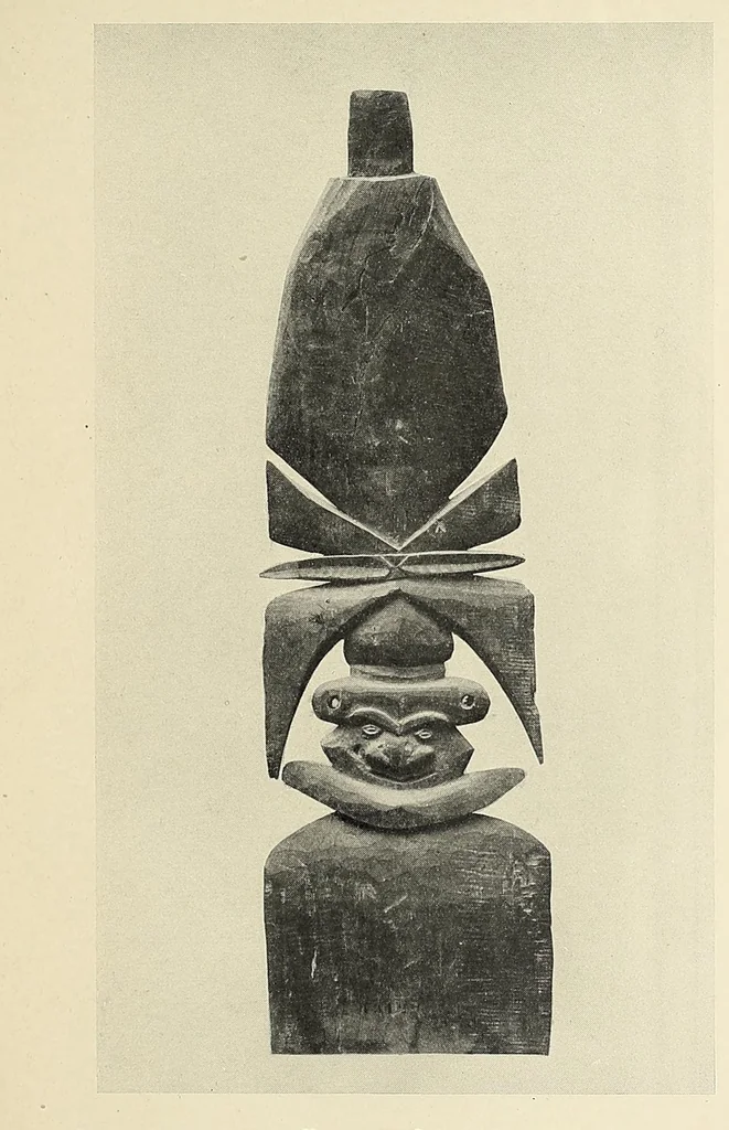 An illustration from L'art nègre et l'art océanien;, 1919, leaf 105