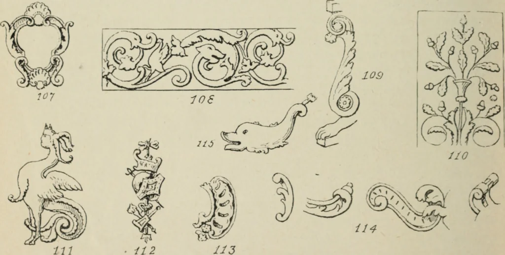 An illustration from L'Art ornamental, 1916, leaf 187