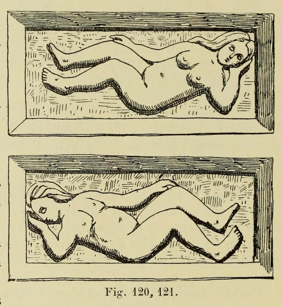 An illustration from L'art profane à l'église; ses licences symboliques, satiriques et fantaisistes. Contribution à létude archéologique et artistique des édifices religieux, 1908, leaf 138