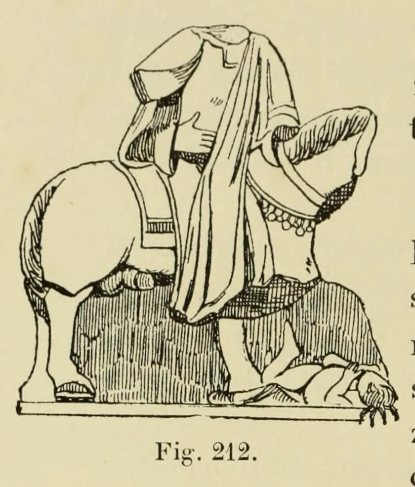 An illustration from L'art profane à l'église; ses licences symboliques, satiriques et fantaisistes. Contribution à létude archéologique et artistique des édifices religieux, 1908, leaf 194