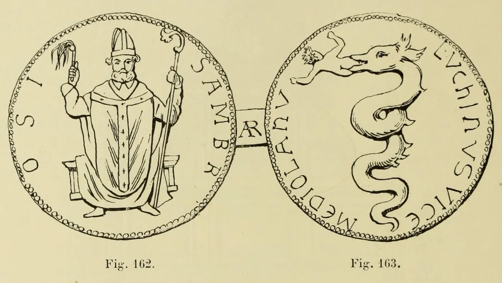 An illustration from L'art profane à l'église; ses licences symboliques, satiriques et fantaisistes. Contribution à létude archéologique et artistique des édifices religieux, 1908, leaf 184