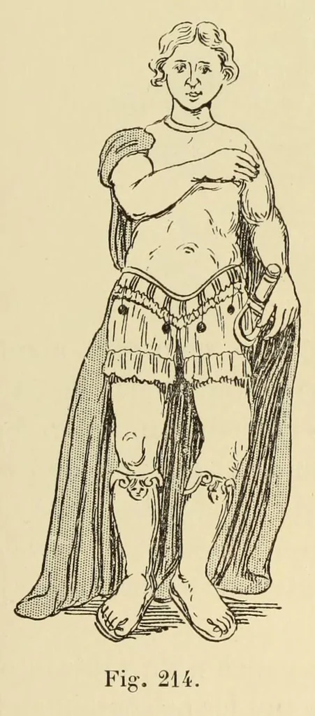 An illustration from L'art profane à l'église; ses licences symboliques, satiriques et fantaisistes. Contribution à létude archéologique et artistique des édifices religieux, 1908, leaf 231