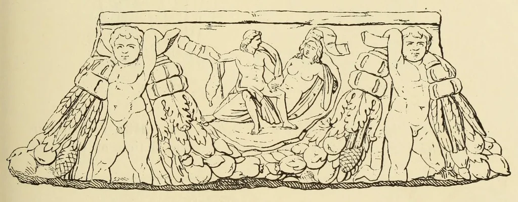 An illustration from L'art profane à l'église; ses licences symboliques, satiriques et fantaisistes. Contribution à létude archéologique et artistique des édifices religieux, 1908, leaf 251