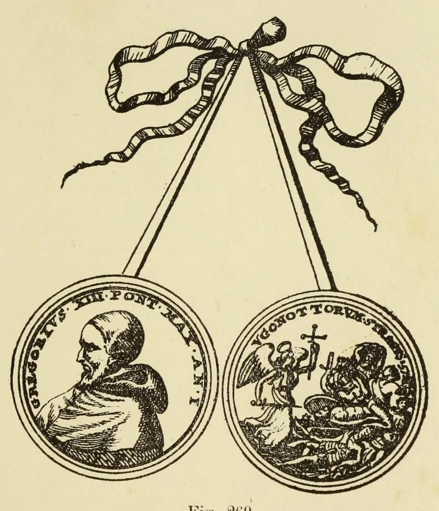 An illustration from L'art profane à l'église; ses licences symboliques, satiriques et fantaisistes. Contribution à létude archéologique et artistique des édifices religieux, 1908, leaf 275