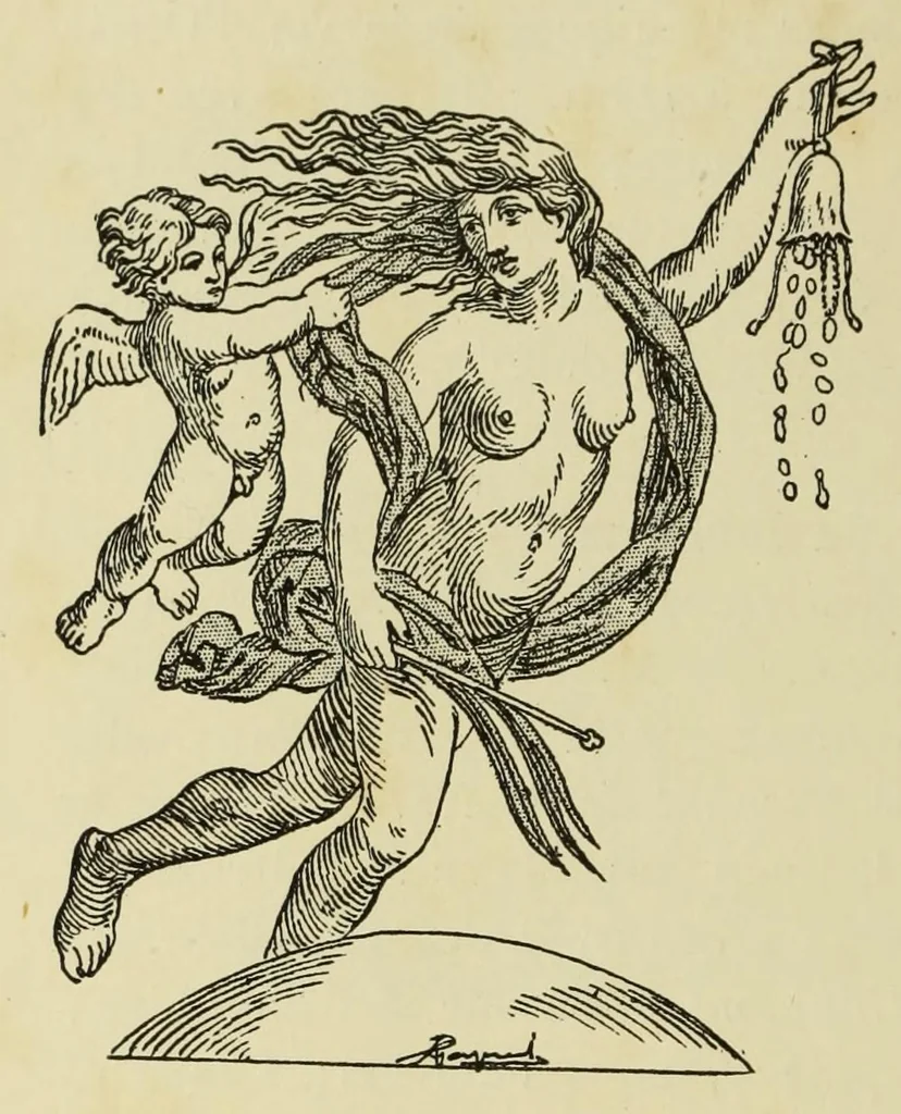 An illustration from L'art profane à l'église; ses licences symboliques, satiriques et fantaisistes. Contribution à létude archéologique et artistique des édifices religieux, 1908, leaf 314