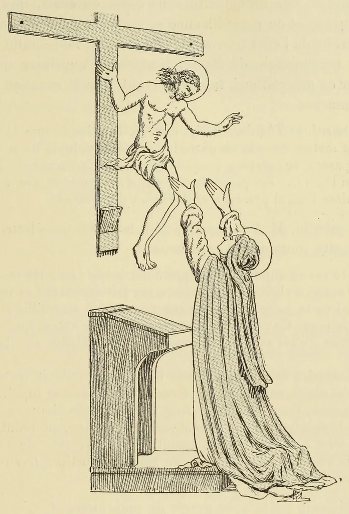 An illustration from L'art profane à l'église; ses licences symboliques, satiriques et fantaisistes. Contribution à létude archéologique et artistique des édifices religieux, 1908, leaf 387