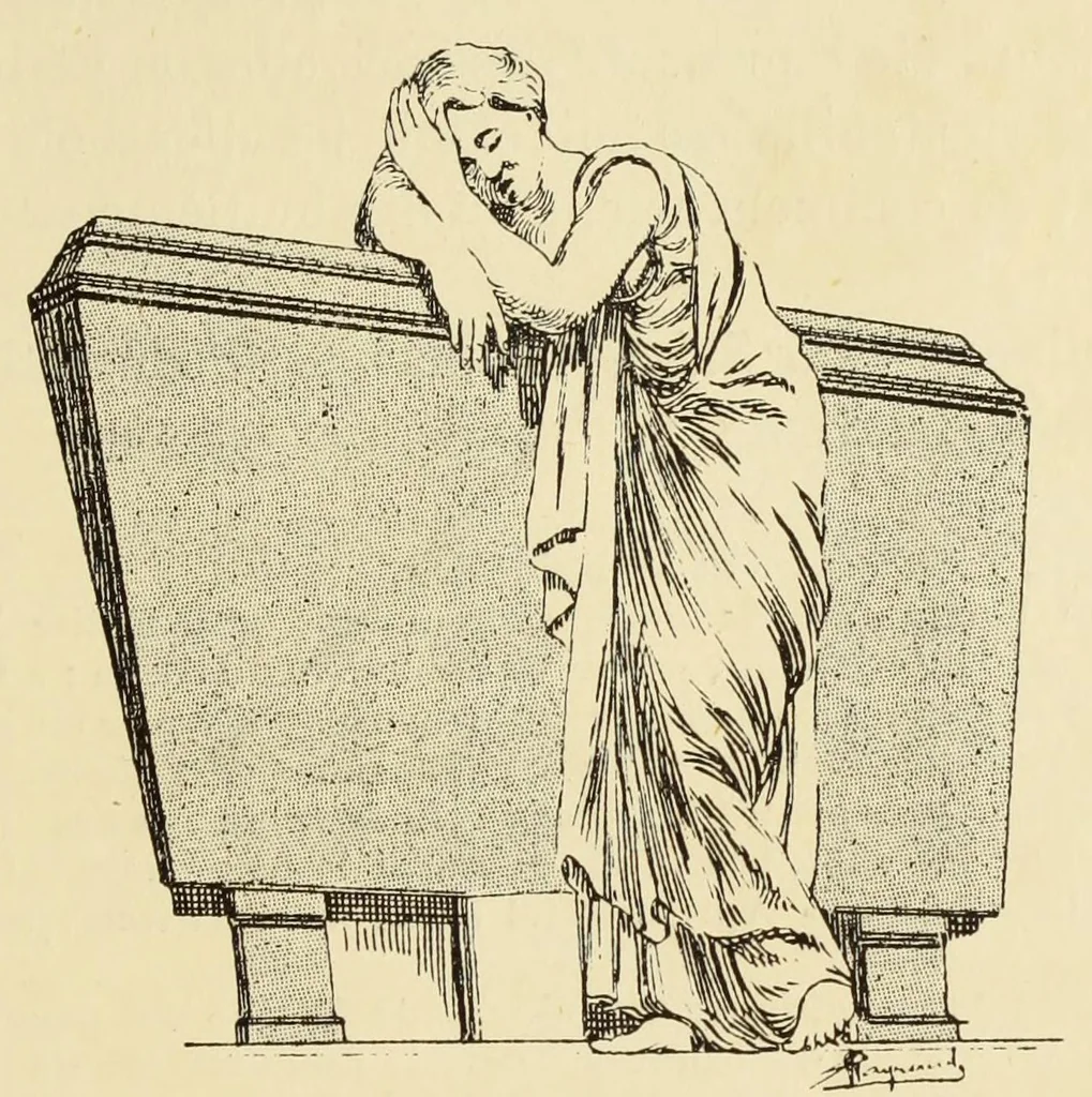 An illustration from L'art profane à l'église; ses licences symboliques, satiriques et fantaisistes. Contribution à létude archéologique et artistique des édifices religieux, 1908, leaf 99