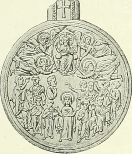 An illustration from L'art religieux du XIIe siècle en France : étude sur les origines de l'iconographie du moyen age, 1922, leaf 103