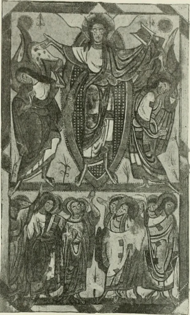 An illustration from L'art religieux du XIIe siècle en France : étude sur les origines de l'iconographie du moyen age, 1922, leaf 108