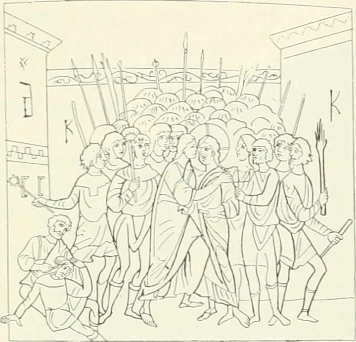An illustration from L'art religieux du XIIe siècle en France : étude sur les origines de l'iconographie du moyen age, 1922, leaf 113