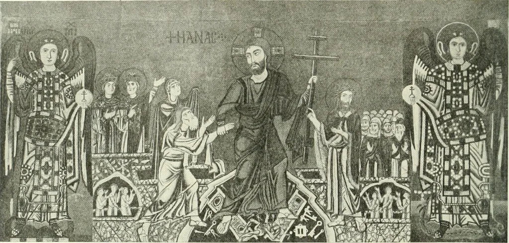 An illustration from L'art religieux du XIIe siècle en France : étude sur les origines de l'iconographie du moyen age, 1922, leaf 119