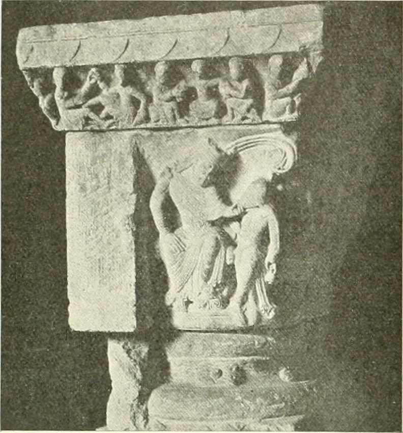 An illustration from L'art religieux du XIIe siècle en France : étude sur les origines de l'iconographie du moyen age, 1922, leaf 123