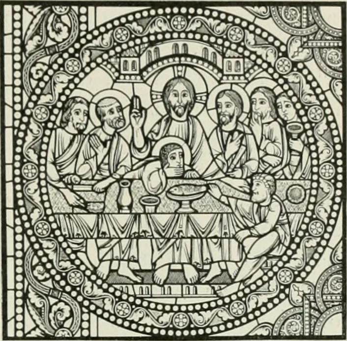 An illustration from L'art religieux du XIIe siècle en France : étude sur les origines de l'iconographie du moyen age, 1922, leaf 126