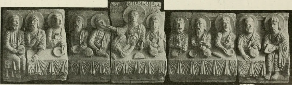 An illustration from L'art religieux du XIIe siècle en France : étude sur les origines de l'iconographie du moyen age, 1922, leaf 128