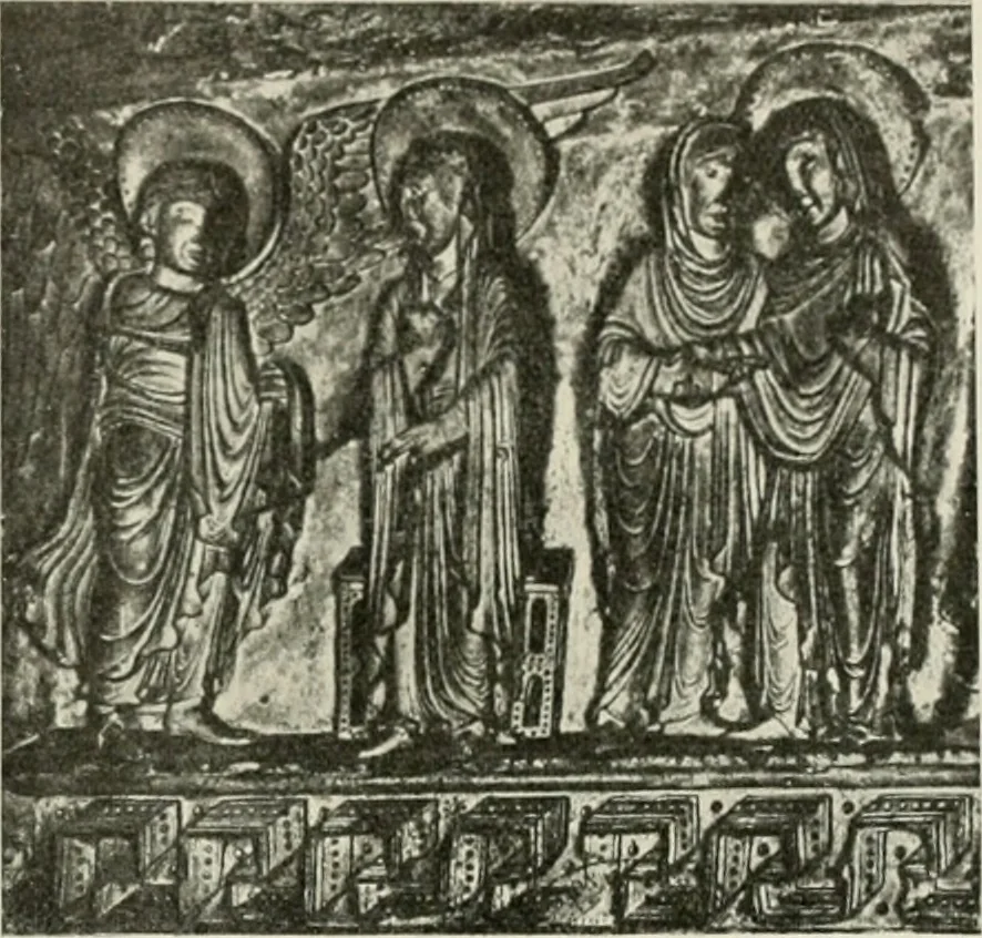 An illustration from L'art religieux du XIIe siècle en France : étude sur les origines de l'iconographie du moyen age, 1922, leaf 134