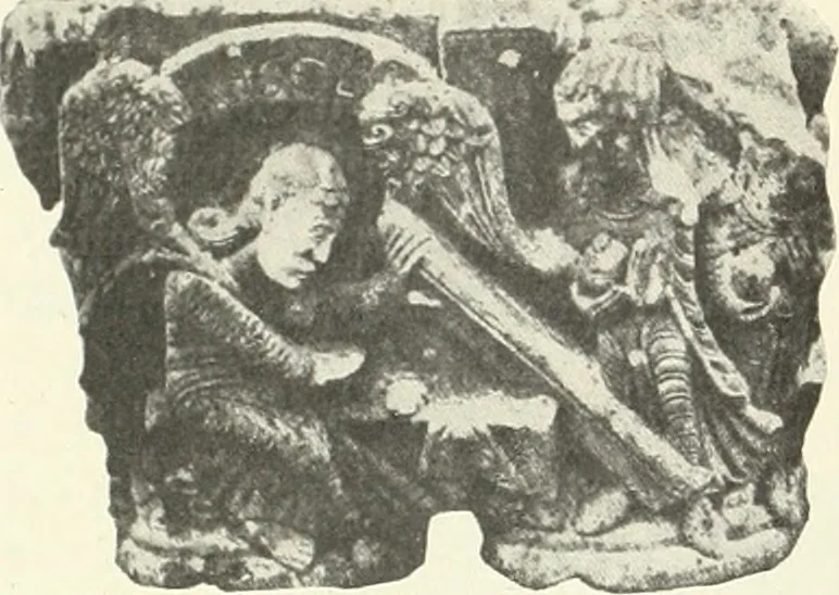 An illustration from L'art religieux du XIIe siècle en France : étude sur les origines de l'iconographie du moyen age, 1922, leaf 147