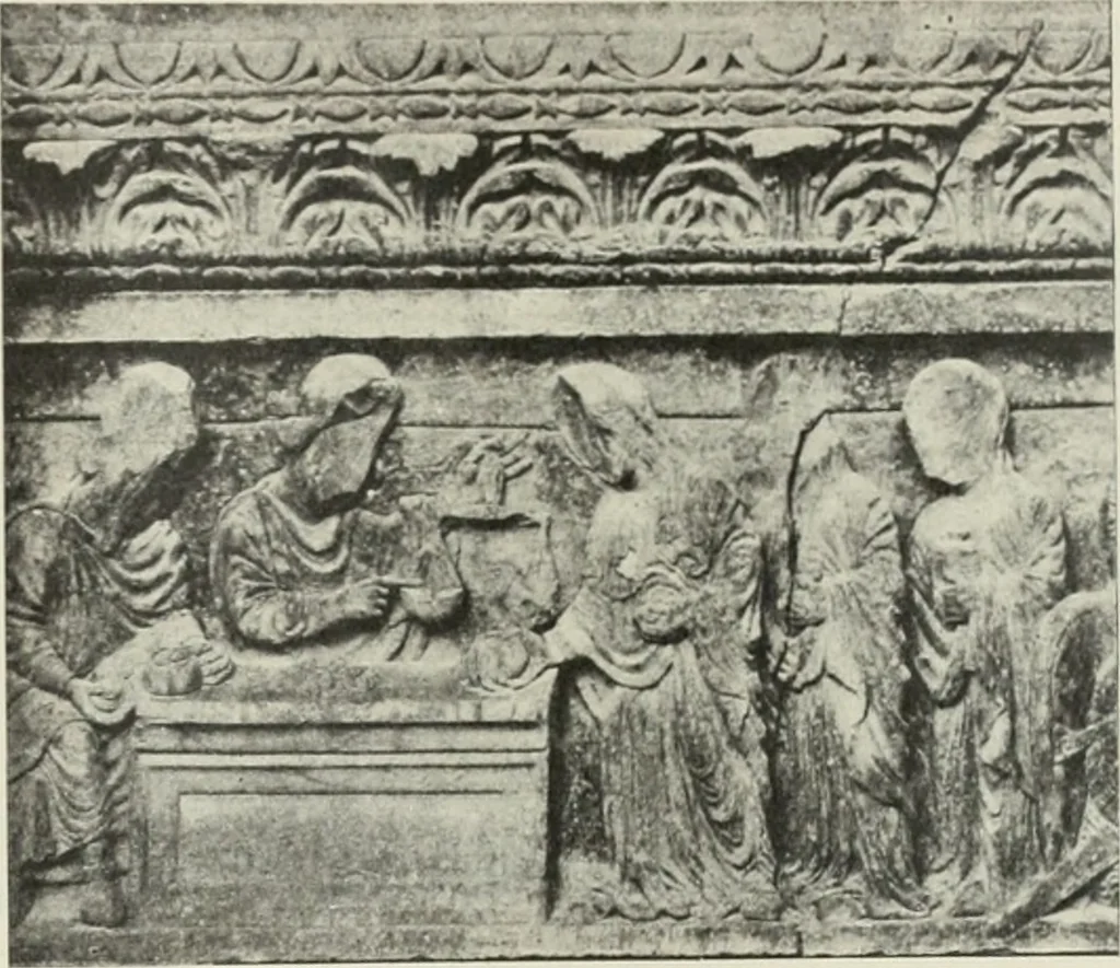 An illustration from L'art religieux du XIIe siècle en France : étude sur les origines de l'iconographie du moyen age, 1922, leaf 148