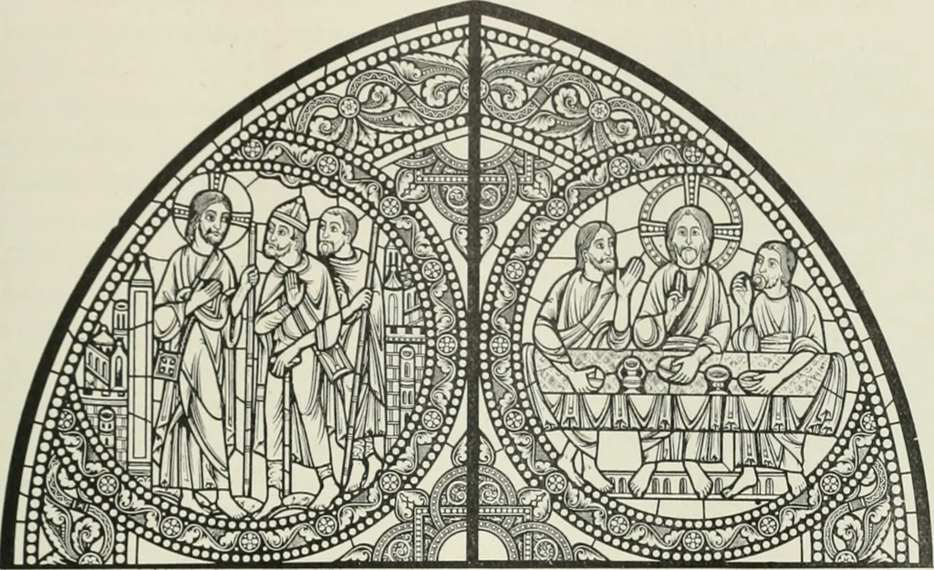 An illustration from L'art religieux du XIIe siècle en France : étude sur les origines de l'iconographie du moyen age, 1922, leaf 154