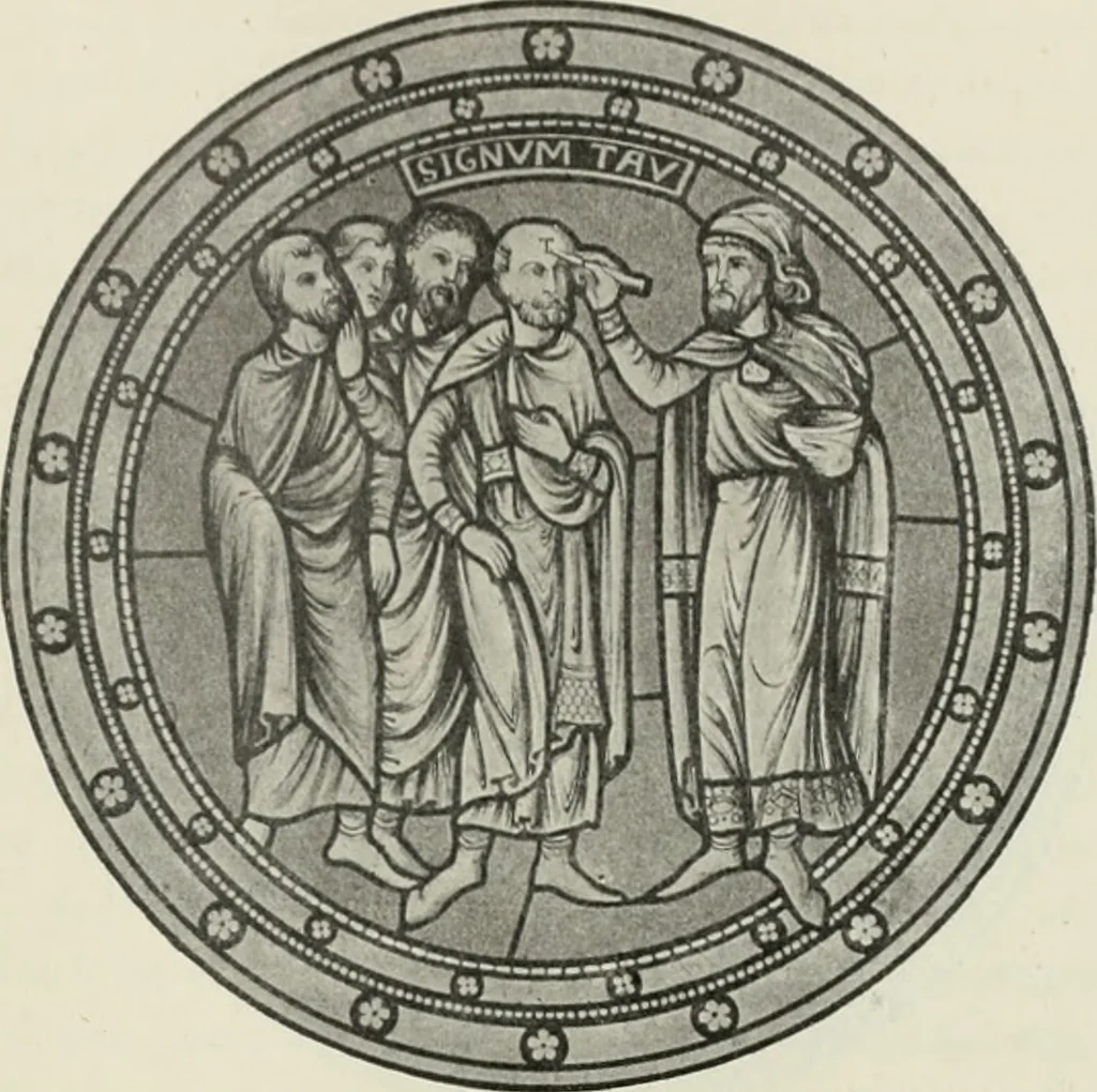 An illustration from L'art religieux du XIIe siècle en France : étude sur les origines de l'iconographie du moyen age, 1922, leaf 170