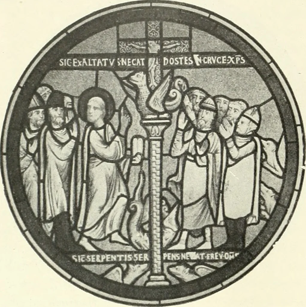 An illustration from L'art religieux du XIIe siècle en France : étude sur les origines de l'iconographie du moyen age, 1922, leaf 171