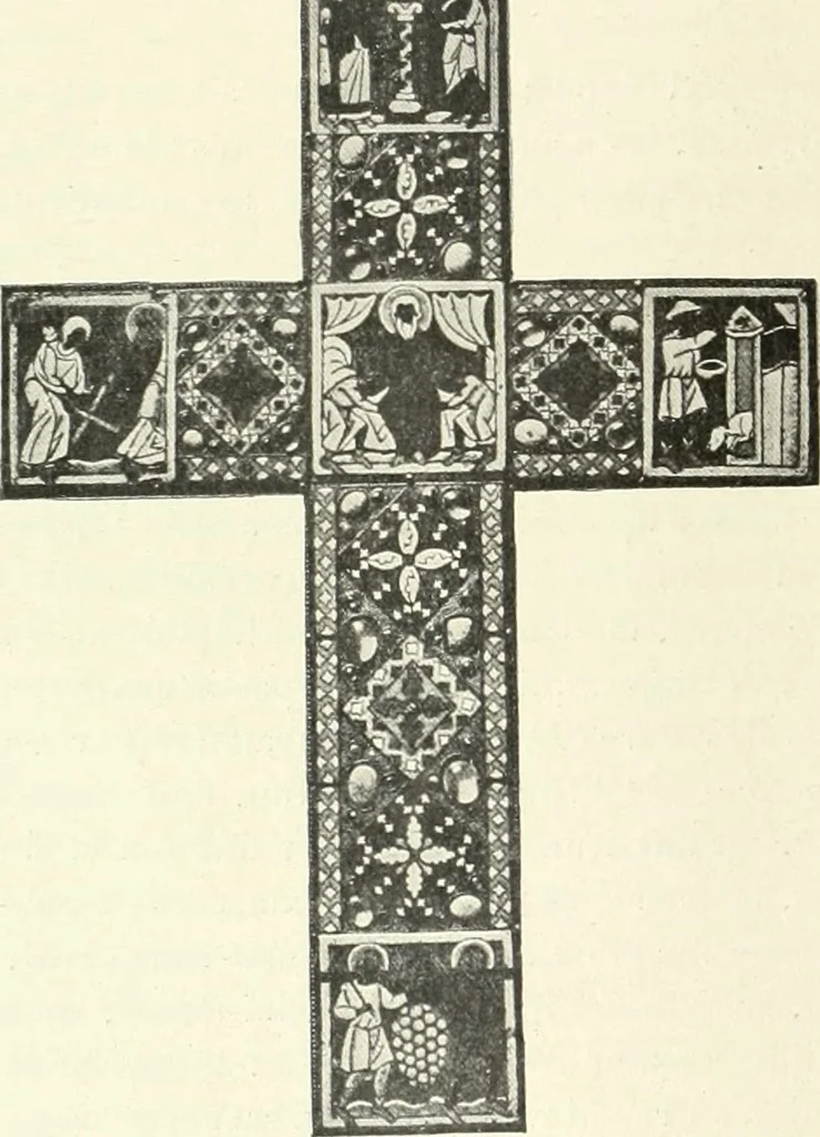 An illustration from L'art religieux du XIIe siècle en France : étude sur les origines de l'iconographie du moyen age, 1922, leaf 175