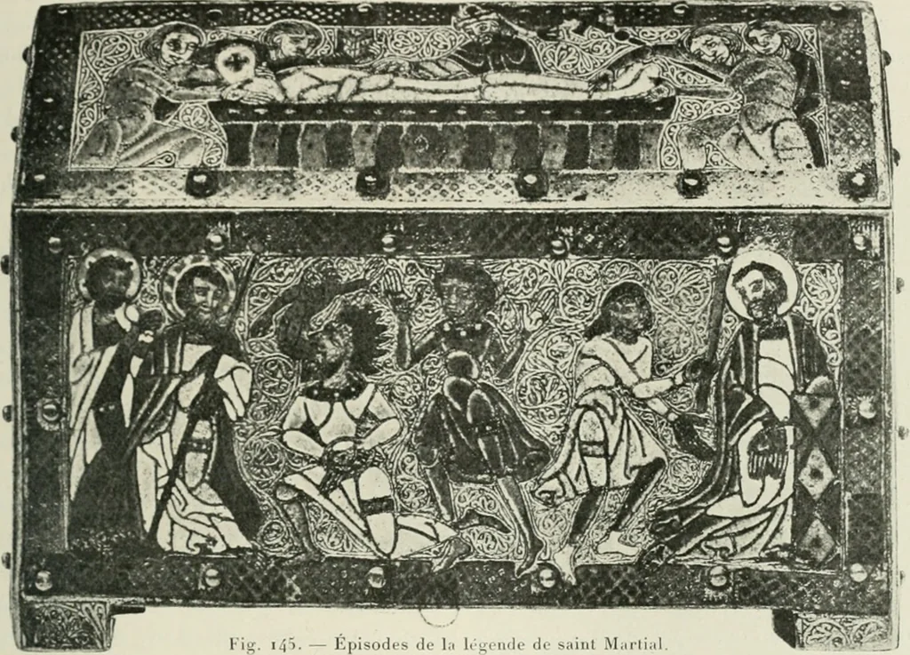 An illustration from L'art religieux du XIIe siècle en France : étude sur les origines de l'iconographie du moyen age, 1922, leaf 214